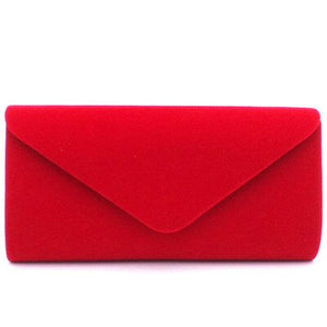 Elegant High Quality Suede Female solid Women evening bags hot selling girl wedding party handbag noble prom chain shoulder bag