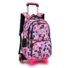 Load image into Gallery viewer, Hot Sales Removable Children School Bags with 2/3 Wheels for Girls Trolley Backpack Kids Wheeled Bag Bookbag travel luggage