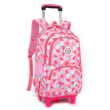 Load image into Gallery viewer, Hot Sales Removable Children School Bags with 2/3 Wheels for Girls Trolley Backpack Kids Wheeled Bag Bookbag travel luggage