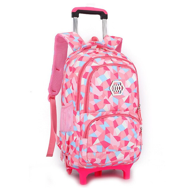 Hot Sales Removable Children School Bags with 2/3 Wheels for Girls Trolley Backpack Kids Wheeled Bag Bookbag travel luggage