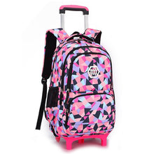 Load image into Gallery viewer, Hot Sales Removable Children School Bags with 2/3 Wheels for Girls Trolley Backpack Kids Wheeled Bag Bookbag travel luggage