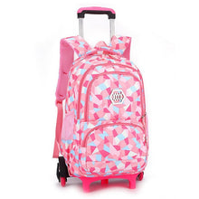 Load image into Gallery viewer, Hot Sales Removable Children School Bags with 2/3 Wheels for Girls Trolley Backpack Kids Wheeled Bag Bookbag travel luggage