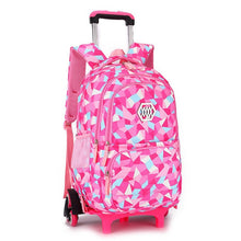 Load image into Gallery viewer, Hot Sales Removable Children School Bags with 2/3 Wheels for Girls Trolley Backpack Kids Wheeled Bag Bookbag travel luggage
