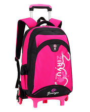 Load image into Gallery viewer, Guaranteed 100% High Quality Triple Wheels Children&#39;s School Bag Detachable Backpack For Children Fashion Trolley Kids Backpacks