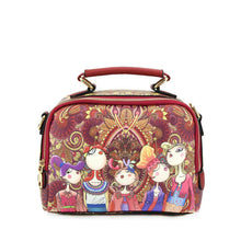 Load image into Gallery viewer, YQYDER 2017 designer luxury brand high quality PU leather ladies ladies green cartoon handbag shoulder bag female handbag
