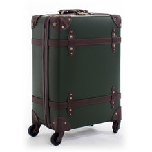 Load image into Gallery viewer, Letrend Vintage Suitcase Wheels Leather Rolling Luggage Spinner Women Retro Trolley 20 inch Cabin Travel Bag Men Carry On Trunk