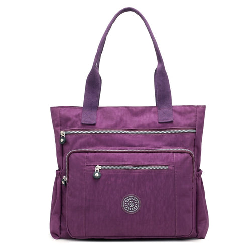 Women High-grade Nylon Handbag Casual Large Shoulder Bag Fashion High Capacity Tote Brand Design Waterproof Big Bag