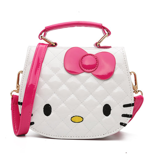 New Cute Mini Bag Children Hello Kitty Handbag For Women Cartoon Cat PU Waterproof Should Bag Kids Girls Fashion Messenger Bags