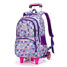 Load image into Gallery viewer, Hot Sales Removable Children School Bags with 2/3 Wheels for Girls Trolley Backpack Kids Wheeled Bag Bookbag travel luggage