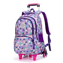 Load image into Gallery viewer, Hot Sales Removable Children School Bags with 2/3 Wheels for Girls Trolley Backpack Kids Wheeled Bag Bookbag travel luggage