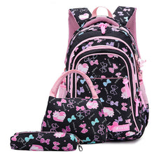 Load image into Gallery viewer, waterproof Children School Bags for Girls princess school Backpacks Kids Printing Backpacks set Schoolbag kids mochila infantil