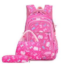 Load image into Gallery viewer, waterproof Children School Bags for Girls princess school Backpacks Kids Printing Backpacks set Schoolbag kids mochila infantil