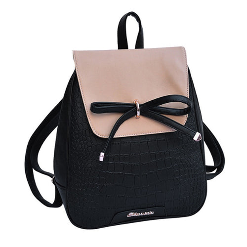 Women Backpack Hot Fashion New PU Leather Bag For Teenager Girls Women Backpack School Bags Top-handle Ladies Backpack