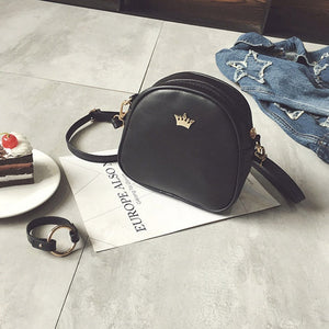 Handbag Phone Purse Women Small Bag Crown fashion high quality PU Leather Women Shoulder Bag Small Shell Crossbody Bag