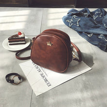 Load image into Gallery viewer, Handbag Phone Purse Women Small Bag Crown fashion high quality PU Leather Women Shoulder Bag Small Shell Crossbody Bag