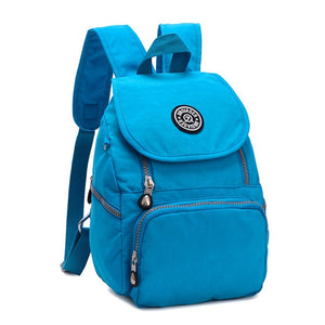 Unisex Red Black Casual Travel Waterproof Lightweight Nylon Backpack School Bag Daypack mini Children Solid Back Pack Bags