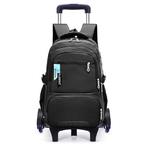 Children Wheeled School Bag for Boys Girls Kids Trolley Backpack Waterproof Book Bags with 2/6 wheels rucksack rolling mochilas