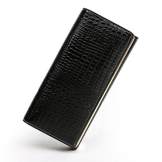 New Design Women Purse Genuine Leather Wallets with Card Holder High Quality Leather Purse for Smartphone Female Clutch Wallet