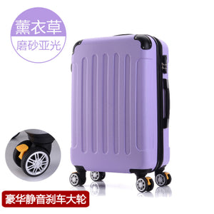 Rolling luggage 2PCS 14+24 26" suitcase trolley ABS + PC travel bag suitcase student password box ladies carry-on cosmetic case