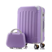 Load image into Gallery viewer, Rolling luggage 2PCS 14+24 26&quot; suitcase trolley ABS + PC travel bag suitcase student password box ladies carry-on cosmetic case