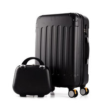 Load image into Gallery viewer, Rolling luggage 2PCS 14+24 26&quot; suitcase trolley ABS + PC travel bag suitcase student password box ladies carry-on cosmetic case