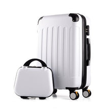 Load image into Gallery viewer, Rolling luggage 2PCS 14+24 26&quot; suitcase trolley ABS + PC travel bag suitcase student password box ladies carry-on cosmetic case