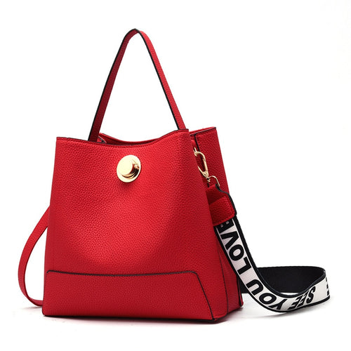 Winmax Brand New Width Strap Women Shoulder Bag Ladies Fashion Handbags Shopping Bucket Bag Girls Crossbody Bags bolsa feminina