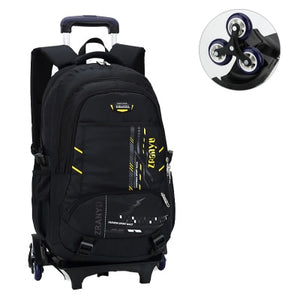 BeaSumore High-capacity Student Shoulder Backpack Rolling Luggage Children Trolley Suitcases Wheel Cabin Travel Bag School Bag