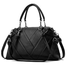 Load image into Gallery viewer, Fashion Famous Brand Designer Lady Handbag Large Capacity Luxury Soft Pu Leather Women Shoulder Bag Black White Female Tote Bag
