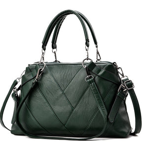 Fashion Famous Brand Designer Lady Handbag Large Capacity Luxury Soft Pu Leather Women Shoulder Bag Black White Female Tote Bag