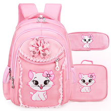 Load image into Gallery viewer, Portfolio School Bags For Girls 2018 Sweet Cute Cartoon Princess Cat Children Backpack Kids Lace Bookbag Primary School Backpack