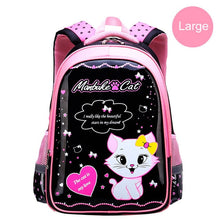 Load image into Gallery viewer, Portfolio School Bags For Girls 2018 Sweet Cute Cartoon Princess Cat Children Backpack Kids Lace Bookbag Primary School Backpack