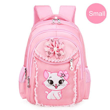 Load image into Gallery viewer, Portfolio School Bags For Girls 2018 Sweet Cute Cartoon Princess Cat Children Backpack Kids Lace Bookbag Primary School Backpack