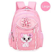Load image into Gallery viewer, Portfolio School Bags For Girls 2018 Sweet Cute Cartoon Princess Cat Children Backpack Kids Lace Bookbag Primary School Backpack