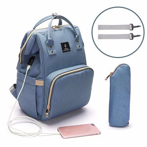 USB Baby Diaper Bags Large Nappy Bag Upgrade Fashion  Waterproof Mummy Bags Maternity Travel Backpack Nursing Handbag for Mom