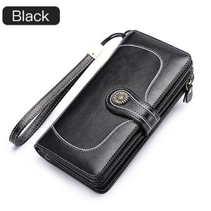 2018 Winmax New Arrival Brand Split Leather Wallet Female Long Purse Women Clutch Zipper Purse Strap Coin Purse Phone Bag Wallet