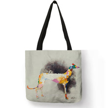 Load image into Gallery viewer, Personalized Oil Painting Greyhound Dog Prints Tote Bag Durable Shopping Travel Sport Bags Women Men Casual Handbag