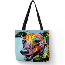 Load image into Gallery viewer, Personalized Oil Painting Greyhound Dog Prints Tote Bag Durable Shopping Travel Sport Bags Women Men Casual Handbag