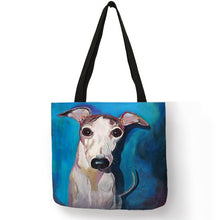 Load image into Gallery viewer, Personalized Oil Painting Greyhound Dog Prints Tote Bag Durable Shopping Travel Sport Bags Women Men Casual Handbag