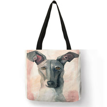 Load image into Gallery viewer, Personalized Oil Painting Greyhound Dog Prints Tote Bag Durable Shopping Travel Sport Bags Women Men Casual Handbag