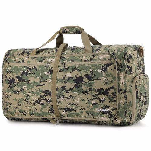 Gonex 80L Cordura Travel Duffle Bag Foldable Luggage Duffel Handy Shoulder Bag Tactical Military Style Business Trip Gym Sports