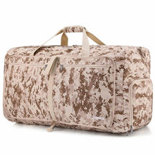 Load image into Gallery viewer, Gonex 80L Cordura Travel Duffle Bag Foldable Luggage Duffel Handy Shoulder Bag Tactical Military Style Business Trip Gym Sports