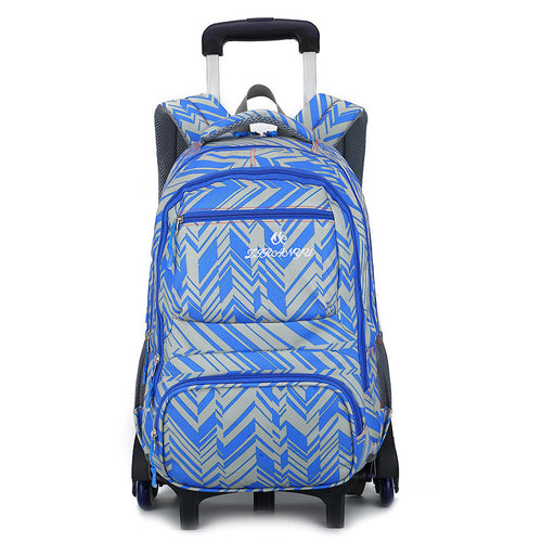 Wheeled School Backpack Wheels Kids Travel Trolley Bag Schoolbag Children School Bags For Boys Girls Detachable Mochila Escolar