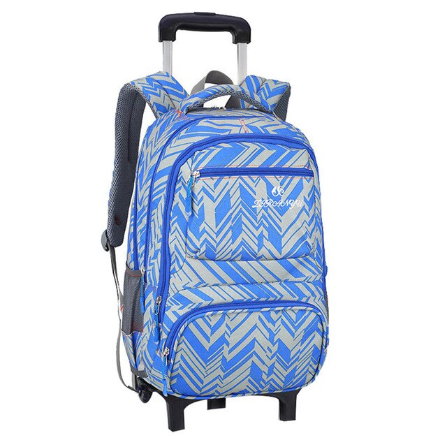 Wheeled School Backpack Wheels Kids Travel Trolley Bag Schoolbag Children School Bags For Boys Girls Detachable Mochila Escolar