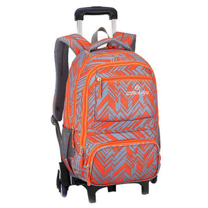 Wheeled School Backpack Wheels Kids Travel Trolley Bag Schoolbag Children School Bags For Boys Girls Detachable Mochila Escolar