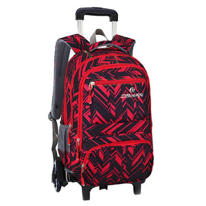 Wheeled School Backpack Wheels Kids Travel Trolley Bag Schoolbag Children School Bags For Boys Girls Detachable Mochila Escolar
