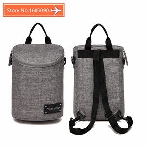 COLORLAN Baby Bottle Bag Maternity Backpack Nursing Food Thermos Aluminum Foil Insulation Bags Travel  Mummy Handbag