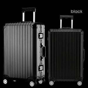 New Fashion 100% Aluminum alloy Rolling Luggage Spinner Suitcases Wheel 20 inch Men Business Carry On Trolley Travel Bag