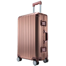 Load image into Gallery viewer, New Fashion 100% Aluminum alloy Rolling Luggage Spinner Suitcases Wheel 20 inch Men Business Carry On Trolley Travel Bag