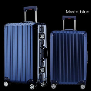 New Fashion 100% Aluminum alloy Rolling Luggage Spinner Suitcases Wheel 20 inch Men Business Carry On Trolley Travel Bag